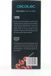Parrilla Eléctrica Rock'Ngrill 750 Totalmente Abierta