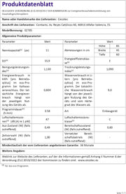 ჭურჭლის სარეცხი მანქანა Lavavajillas Bolero Aguazero 4101 Full-BI E