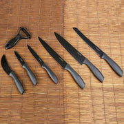 დანების ნაკრები Set 7 cuchillos titanium