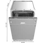 ჭურჭლის სარეცხი მანქანა Lavavajillas Bolero Aguazero 4101 Full-BI E